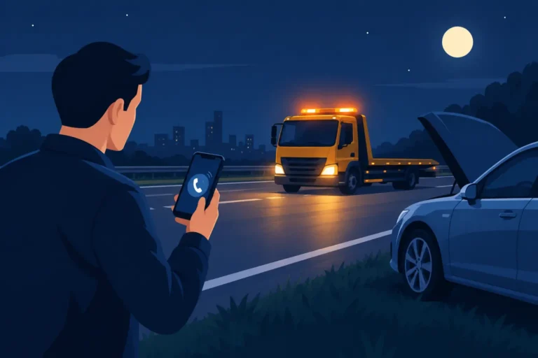 Jak wezwać lawetę nocą i nie tracić czasu