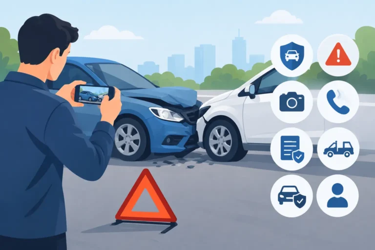 Jak zabezpieczyć auto po stłuczce? 8 kroków