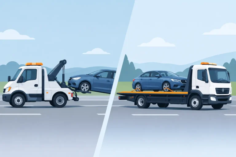 Holowanie czy transport lawetą? Wybierz bezpiecznie